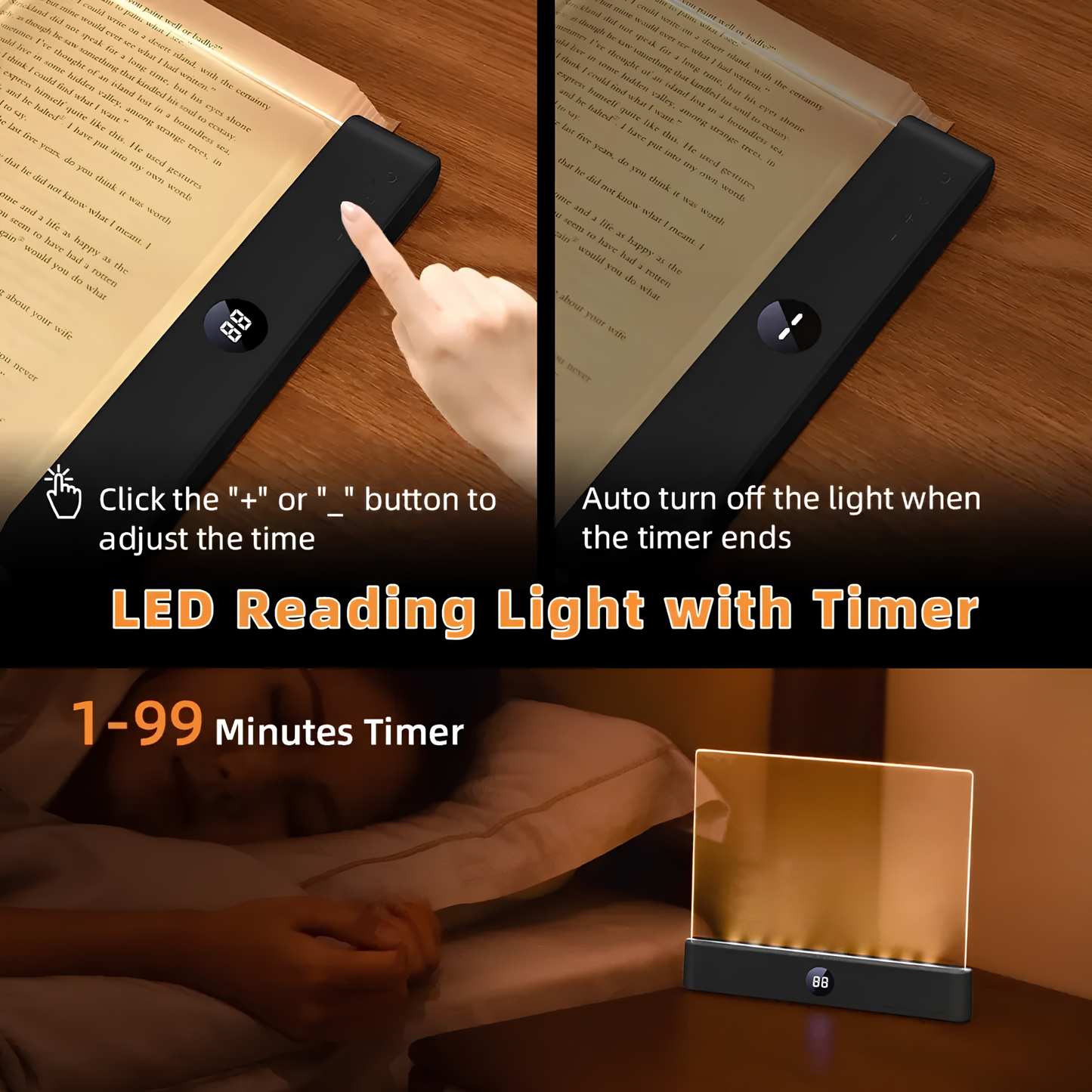 Lámpara de Lectura Nocturna para Descanso Visual